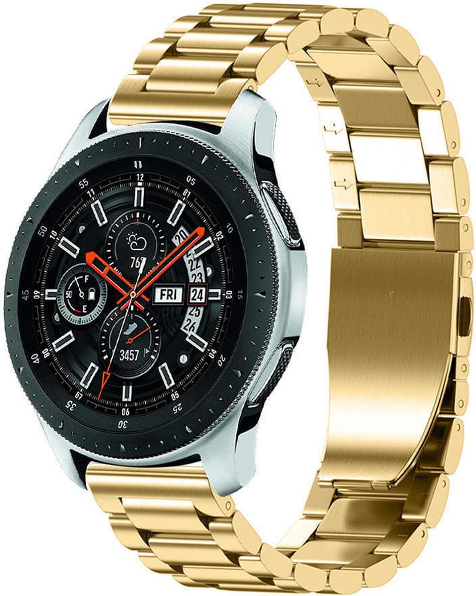 Geschikt voor Samsung Galaxy Watch stalen band - goud - 41mm / 42mm