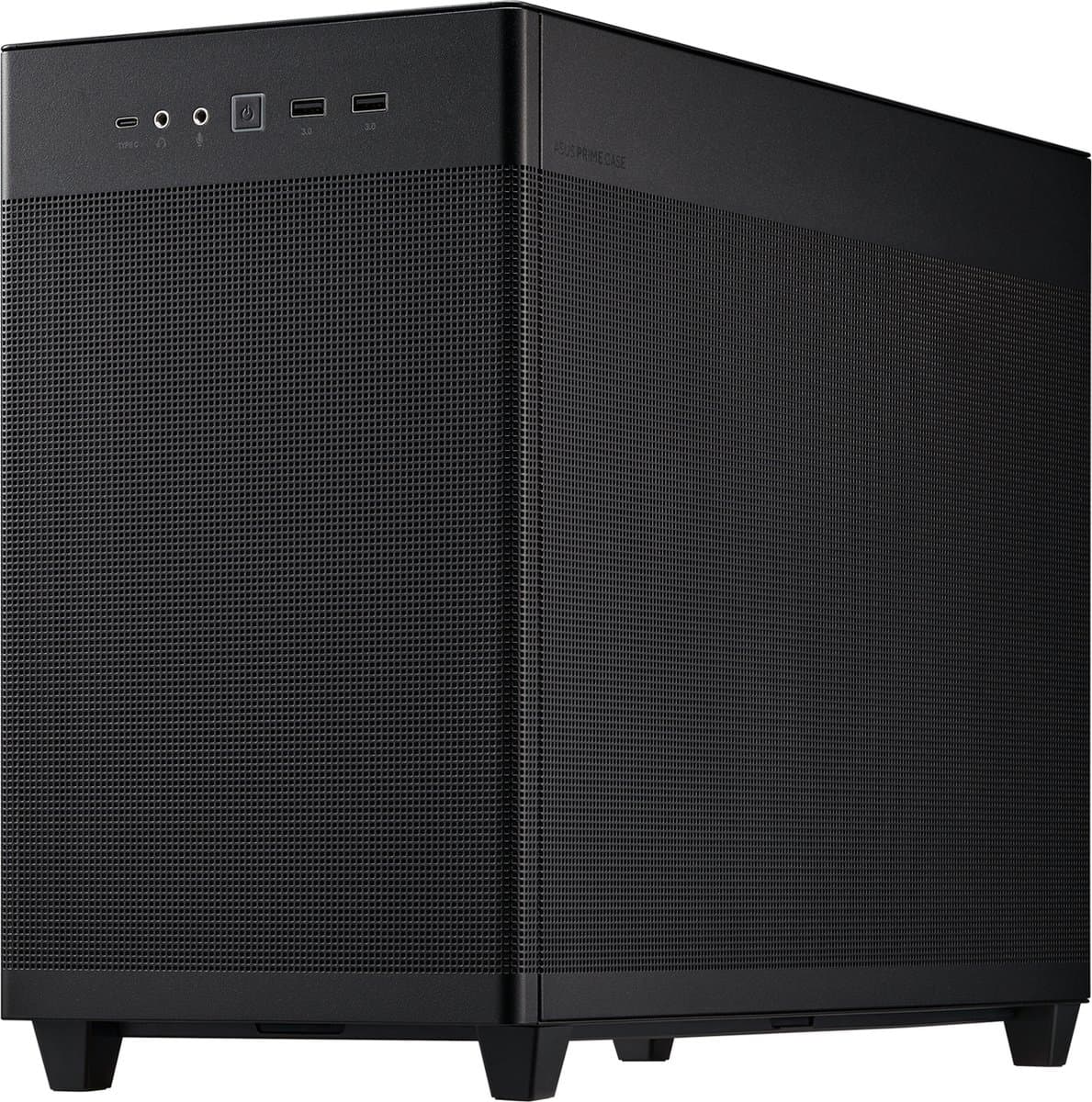 ASUS Prime AP201 - PC Behuizing - Tower Small form factor - Micro ATX - Mini ITX - Zwart