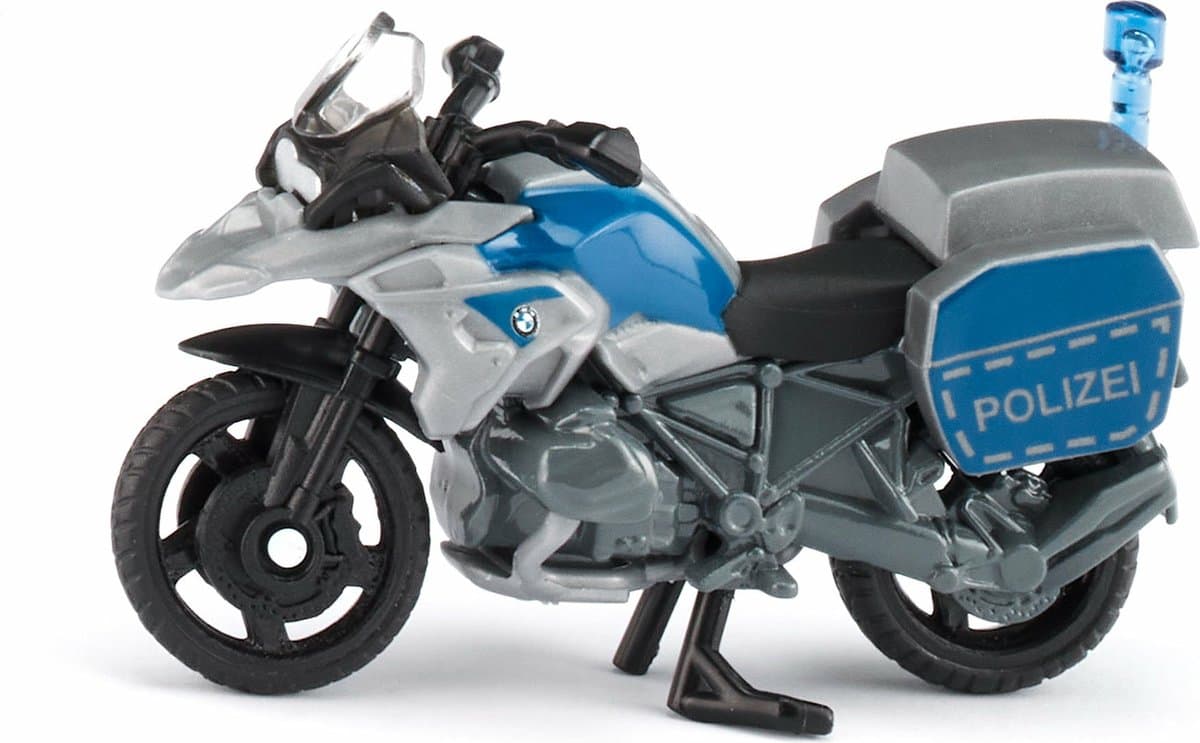 Siku motorfiets speelgoedvoertuig - zwart, blauw, grijs, 26 cm
