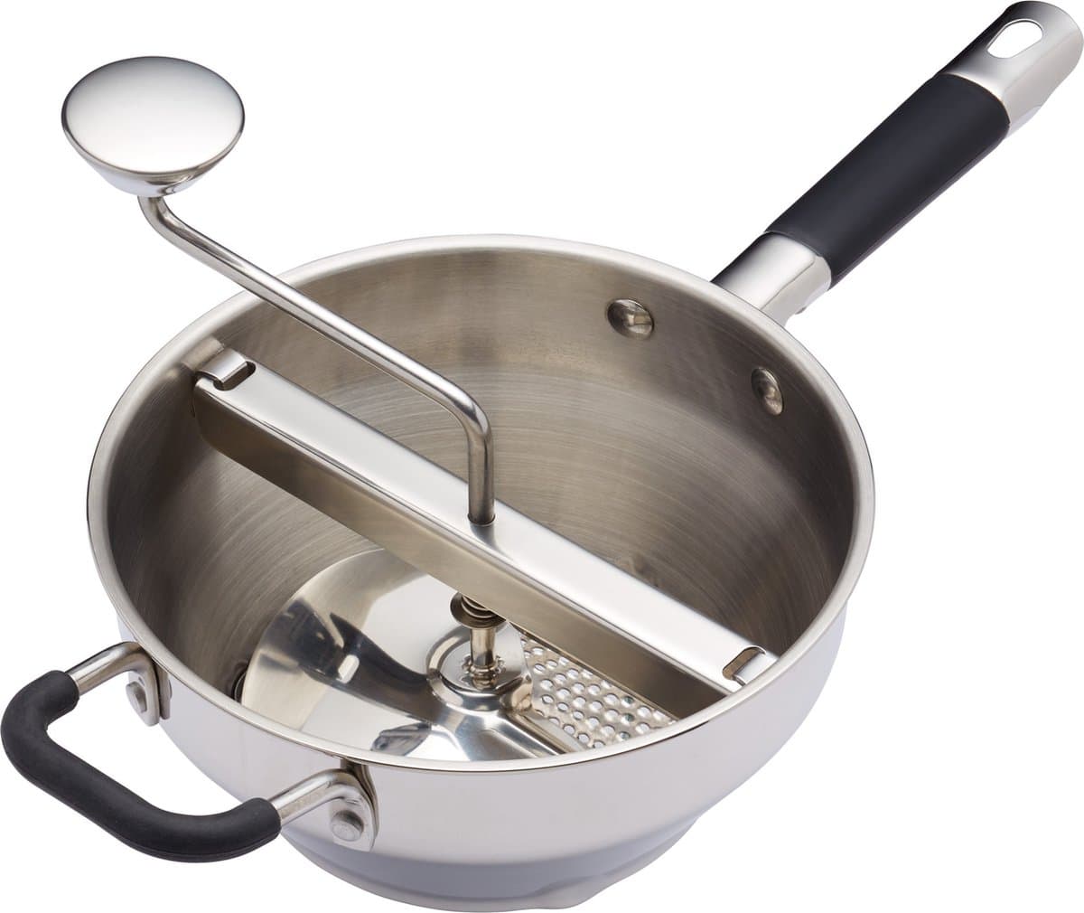 KitchenCraft MasterClass roterende passe-vite voor veelvuldig gebruik - metallic 43,5 x 21 x 19,5 cm