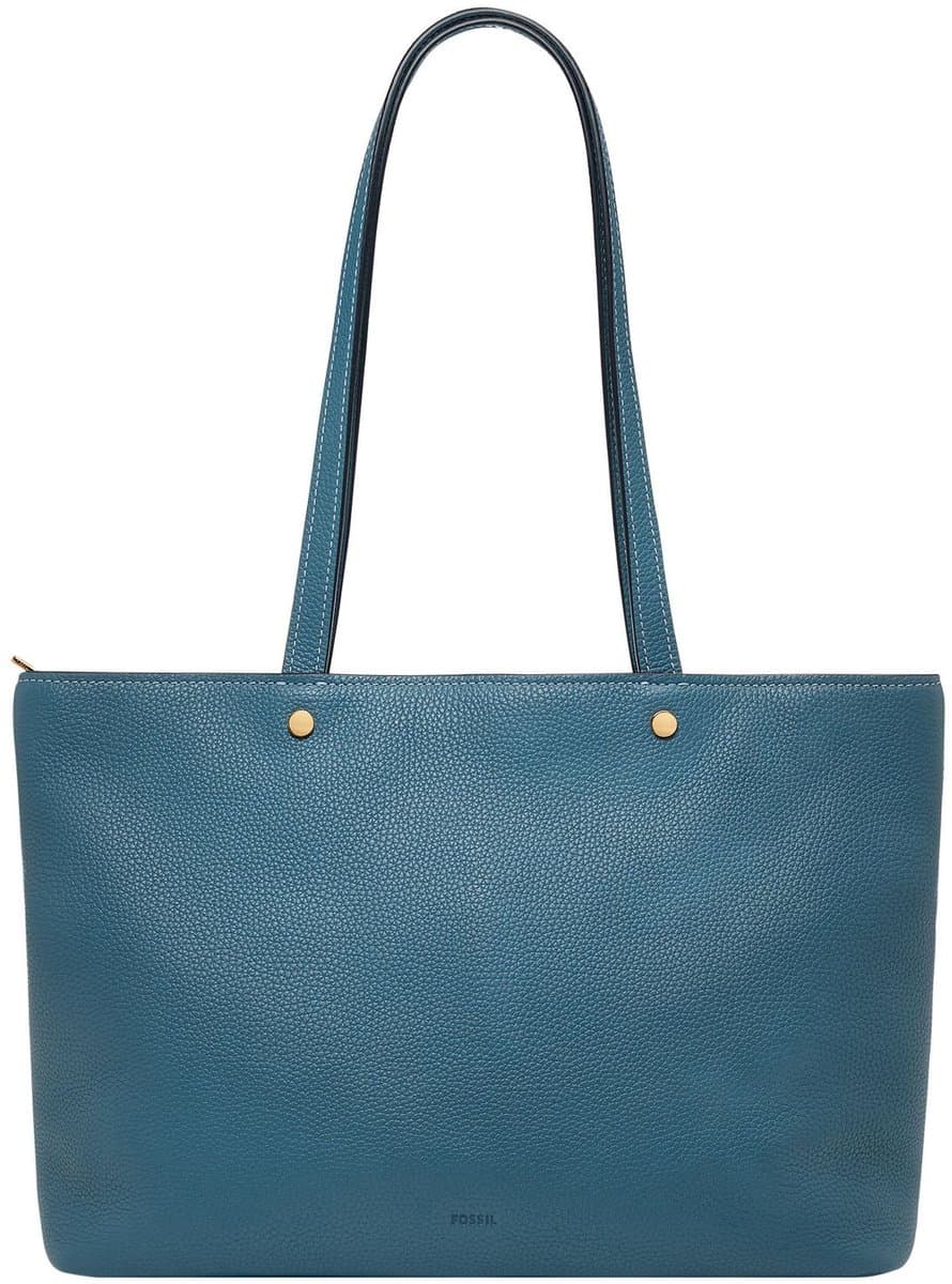 FOSSIL Schoudertas Jessie Top Zip Tote Drizzle Blauw