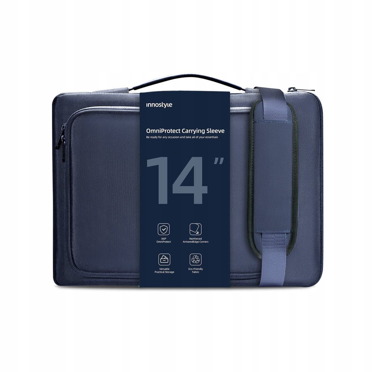 Innostyle Laptoptas 14 Waterdichte Hoes Omniprotect Riem