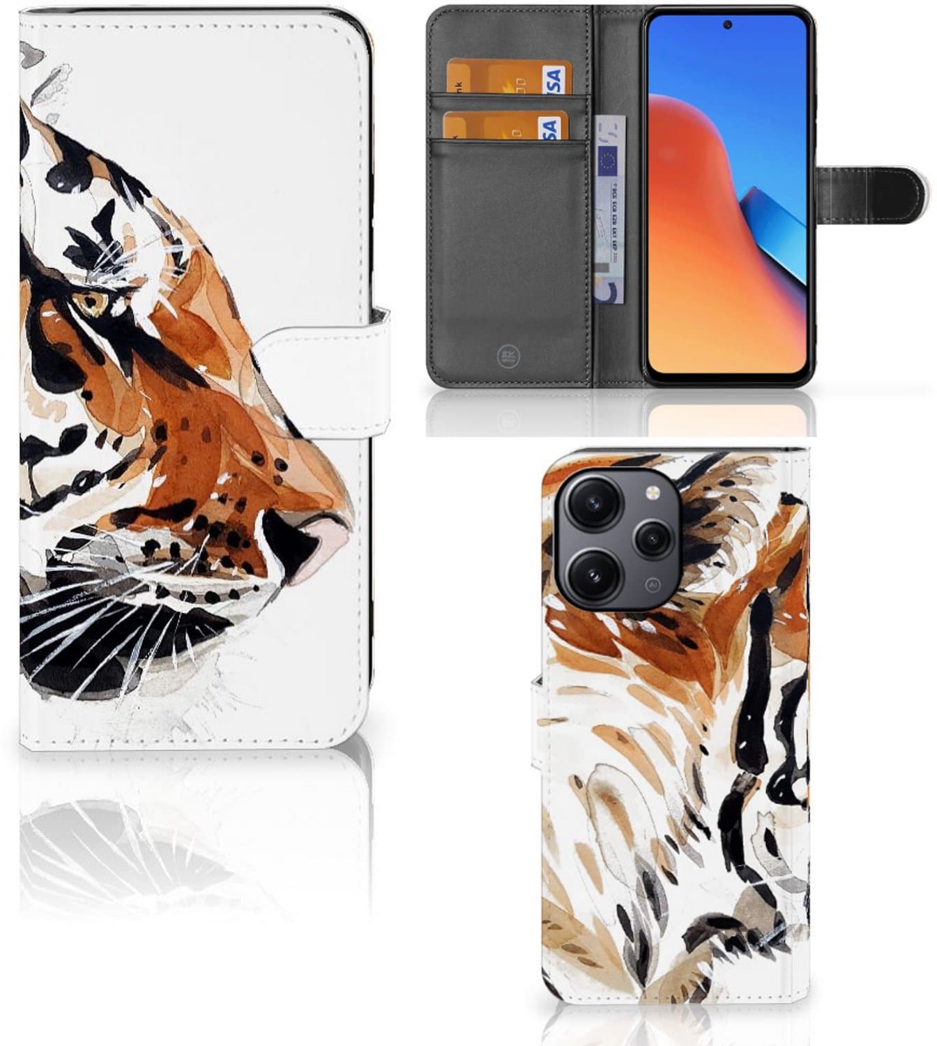 Hoesje Xiaomi Redmi 12 Watercolor Tiger