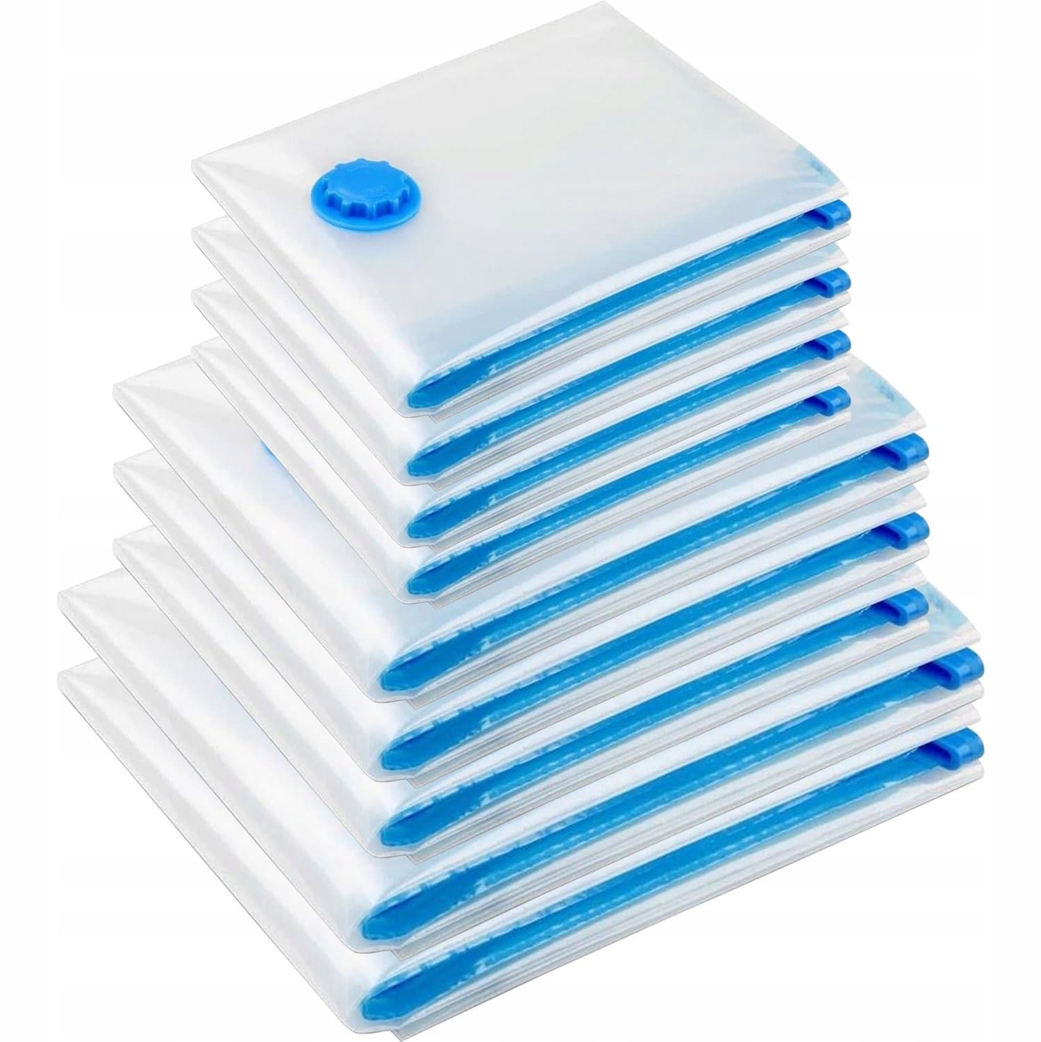 Vacuümzakken Kleding & Beddengoed - Set van 9 Stuks, 3 Maten