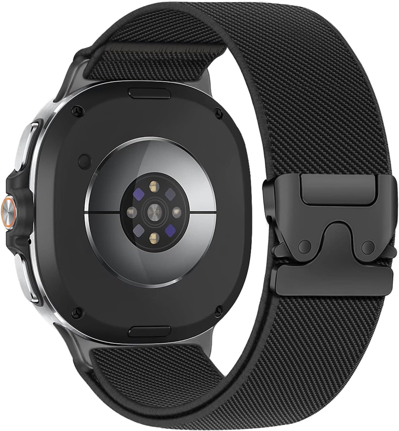 Elastische band geschikt voor Samsung Galaxy Watch 8 - nylon armband - 40mm/44mm/46mm - voor heren en dames - ShopVlot