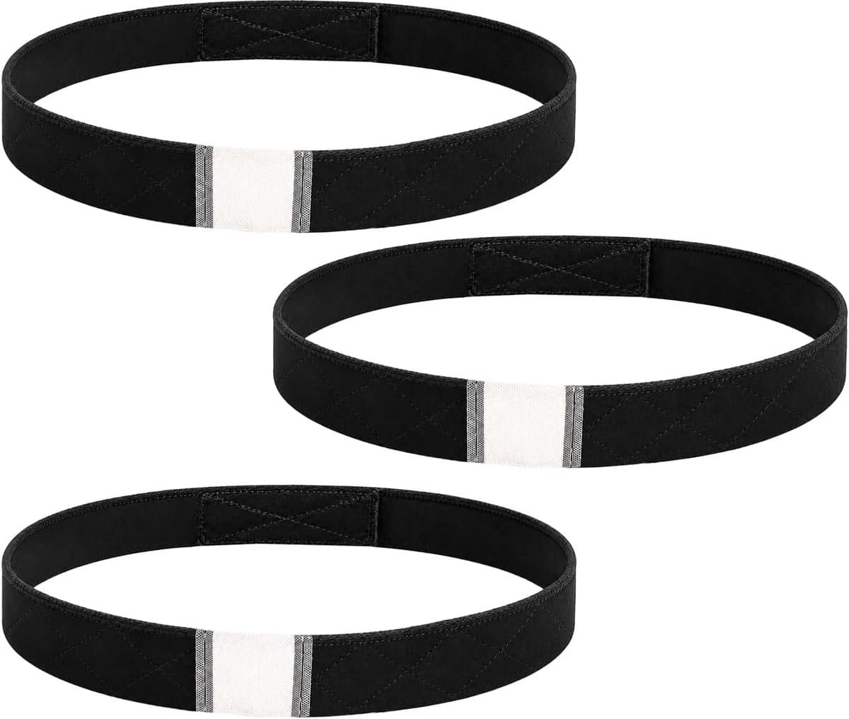 3 stuks antislip pruik grip hoofdband, verstelbare elastische pruik band om de pruik op zijn plaats te houden, herbruikbare en wasbare hoofdbanden voor dameshaar, zachte comfortabele pruiken