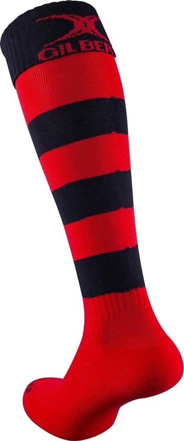 Gilbert Sokken Kryten II Hoop Rood/Zwart - Maat 36-39 (12 stuks)