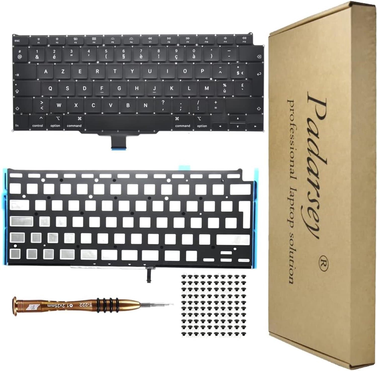 Padarsey Clavier Français Keyboard Replacement Backlight, Compatible with MacBook Air 13 inch Retina A2179 2020 + - ShopVlot