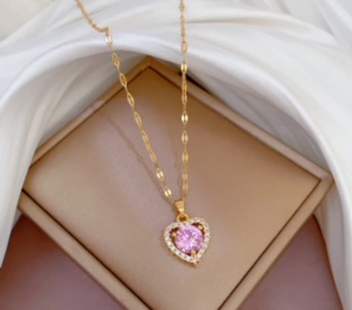 JP Family Jewelry - Luxe Halsketting - Dubbel Verguld RVS, Lengte 40+5 cm