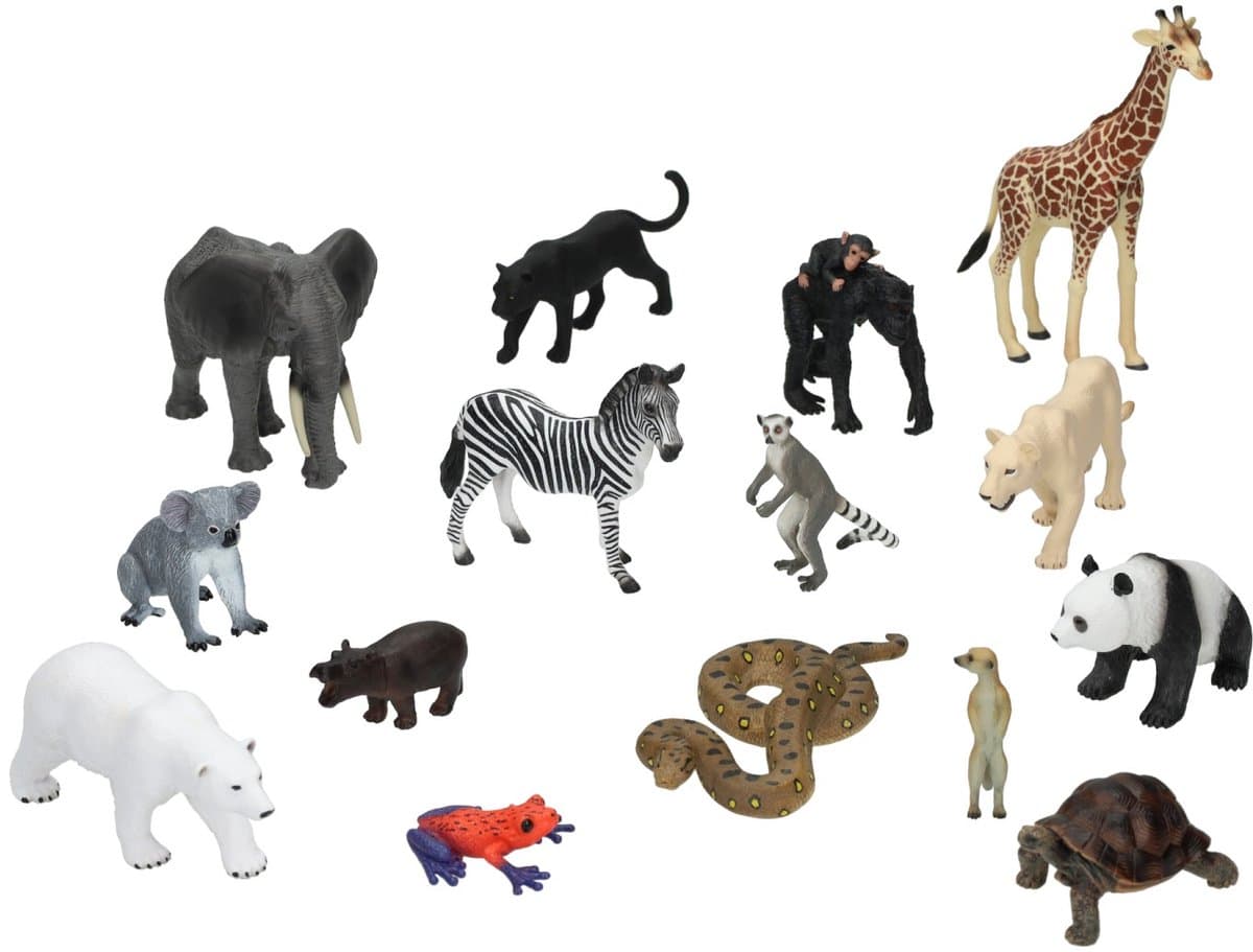 Mojo Wildlife Dieren Schoolpakket, 15dlg.