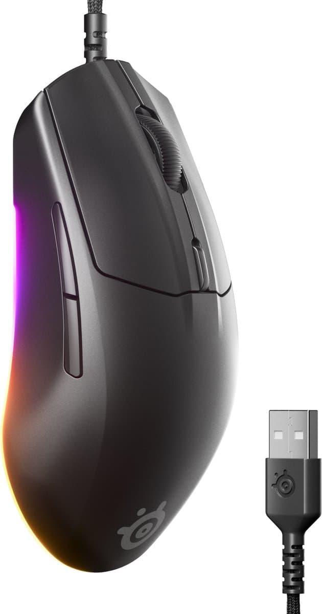 SteelSeries Rival 3 Gen 2 Gaming Muis Zwart
