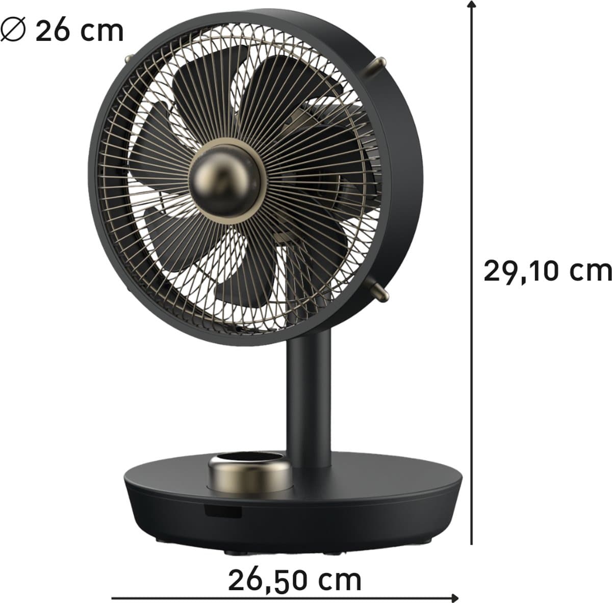 STYLIES Cepheus - tafel ventilator -12 snelheden - diameter 26 centimeter - 24 Watt