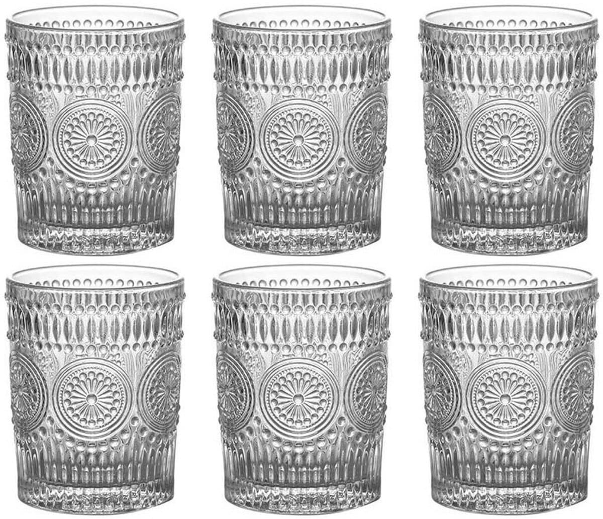 Cheffinger Waterglazen - Set van 6 - Drinkglazen - 300ml - Sapglazen