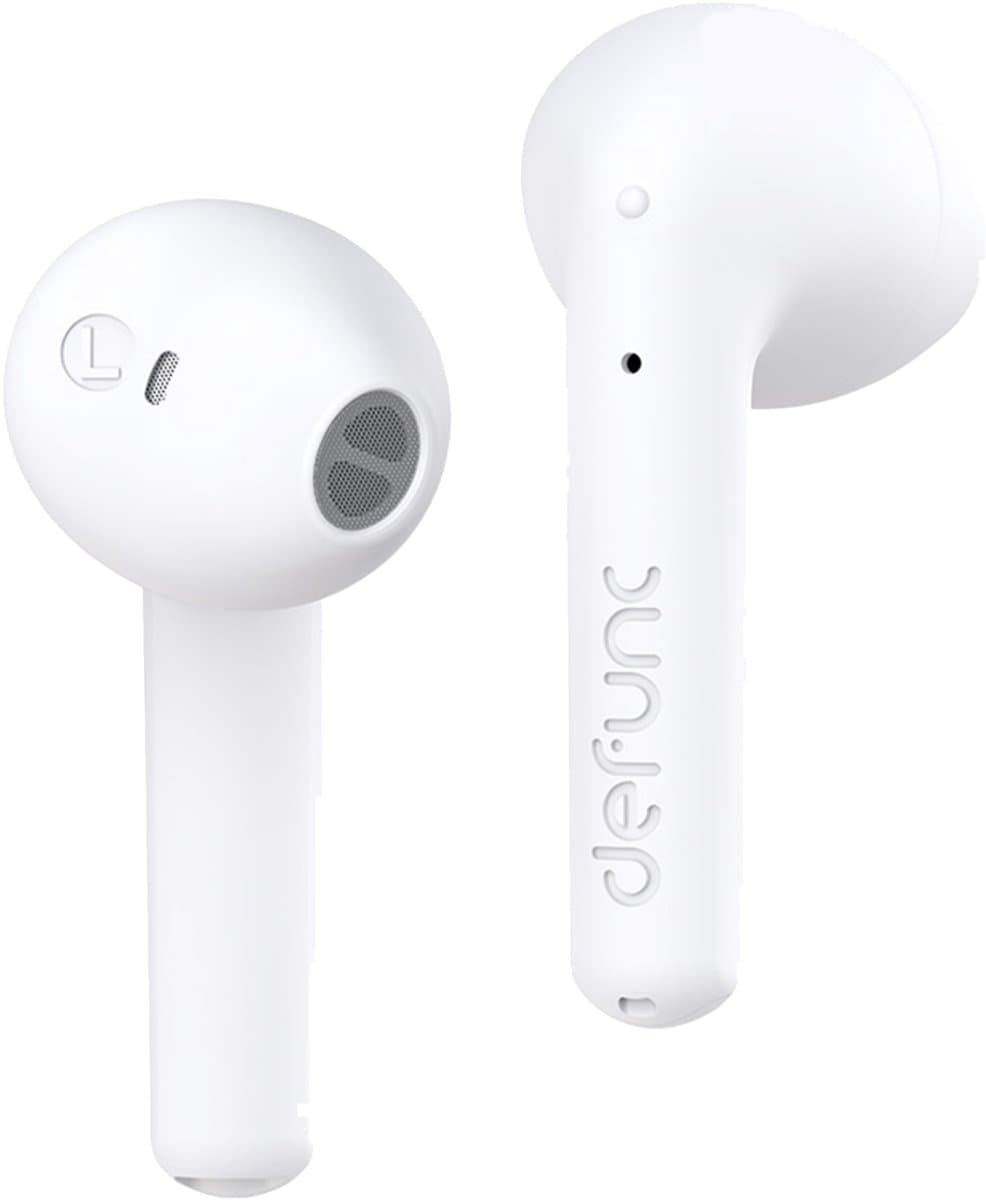 Defunc True Lite Earbuds - Draadloze oordopjes - Bluetooth draadloze oortjes - Met ENC noise cancelling functie - White