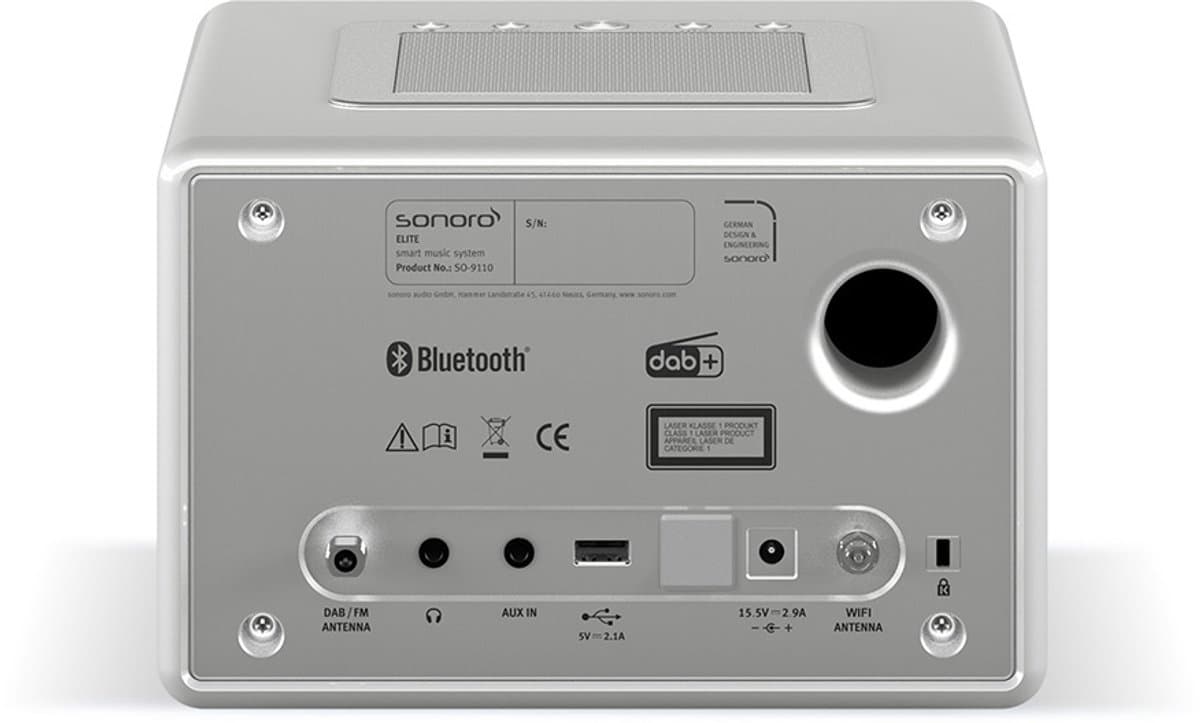 Sonoro Elite 2025 Internet Radio met CD-Speler - zilver
