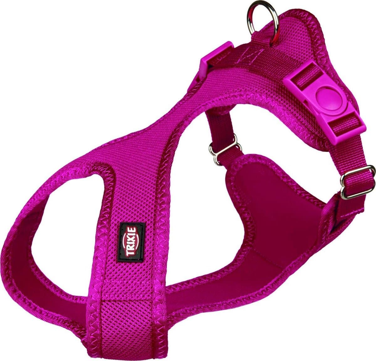 Zacht Hondenharnas Fuchsia voor Honden (35-60 cm) - Comfortabel en Trekvrij Lopen