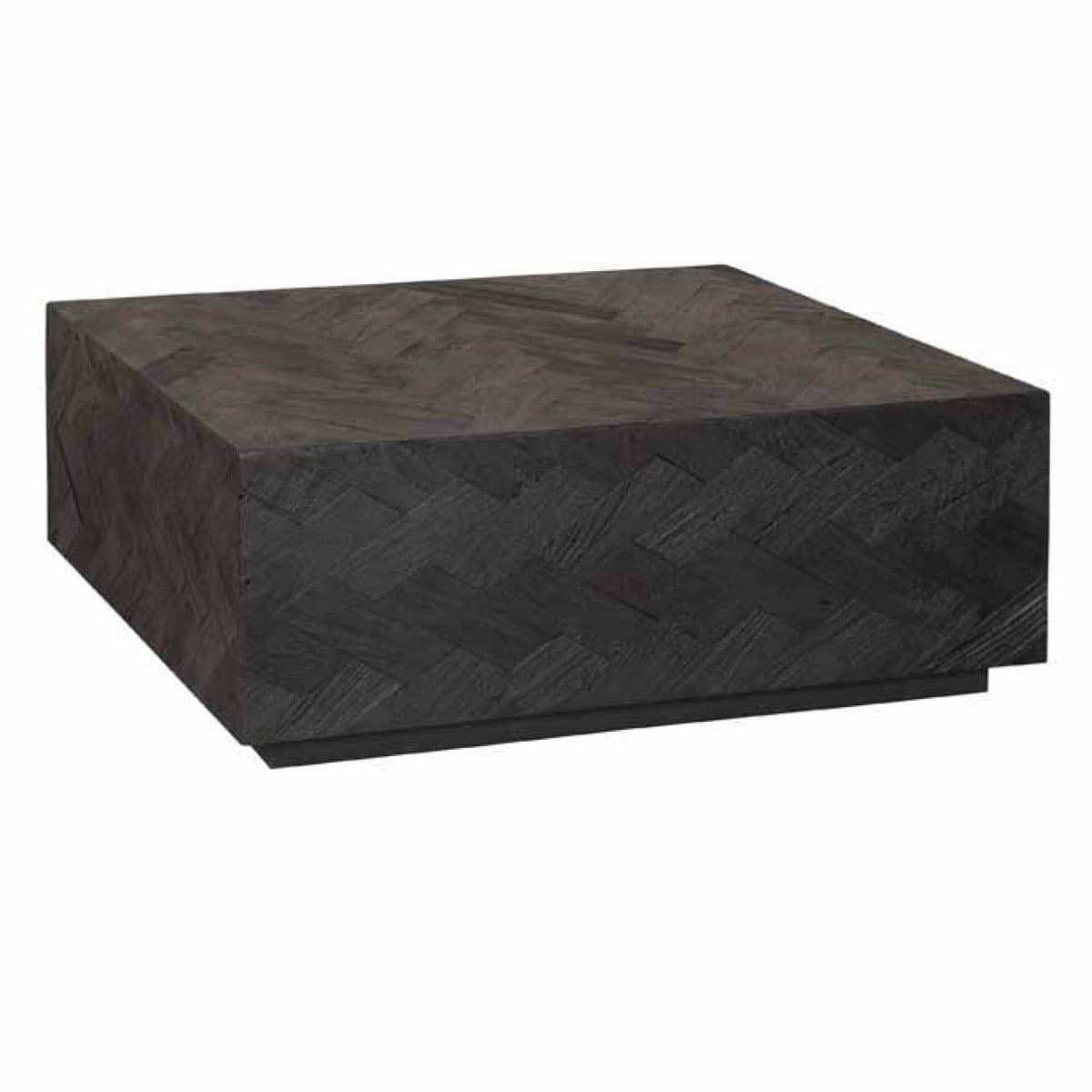 Tower Living Salontafel Ziano - Vierkant Zwart Hout - 80x80x40cm
