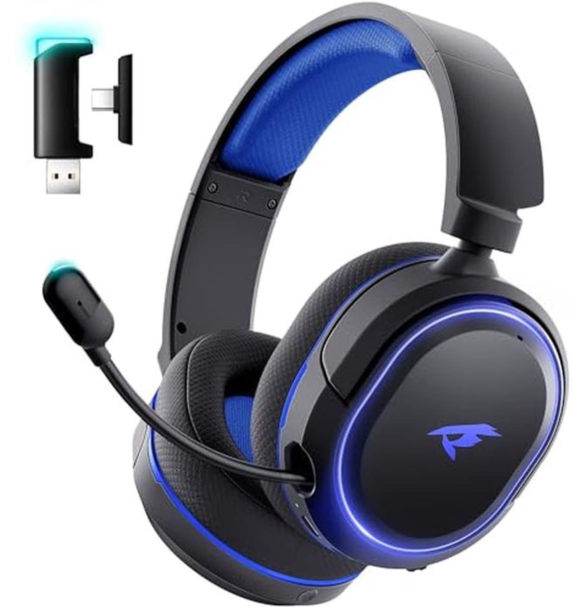 Draadloze gaming-headset met 7.1 surround sound en lange batterijduur