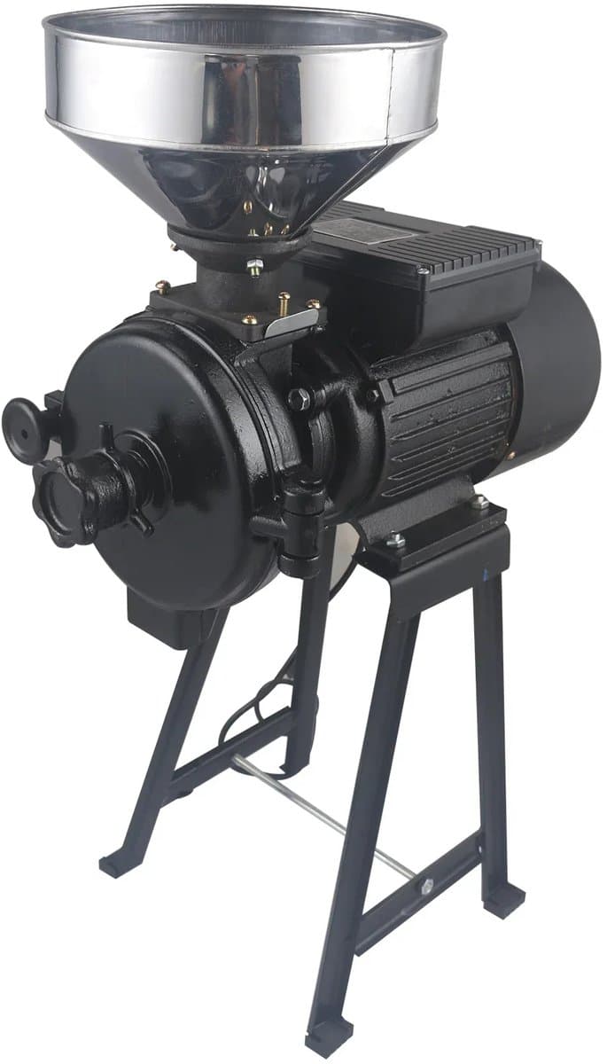 Benelux Select Graanmolen – Graanmolen Elektrisch – Graanmolens – 2200 W – Droog Graan En Bonen – Multi-inzetbaar - 58 x 43 x 80cm