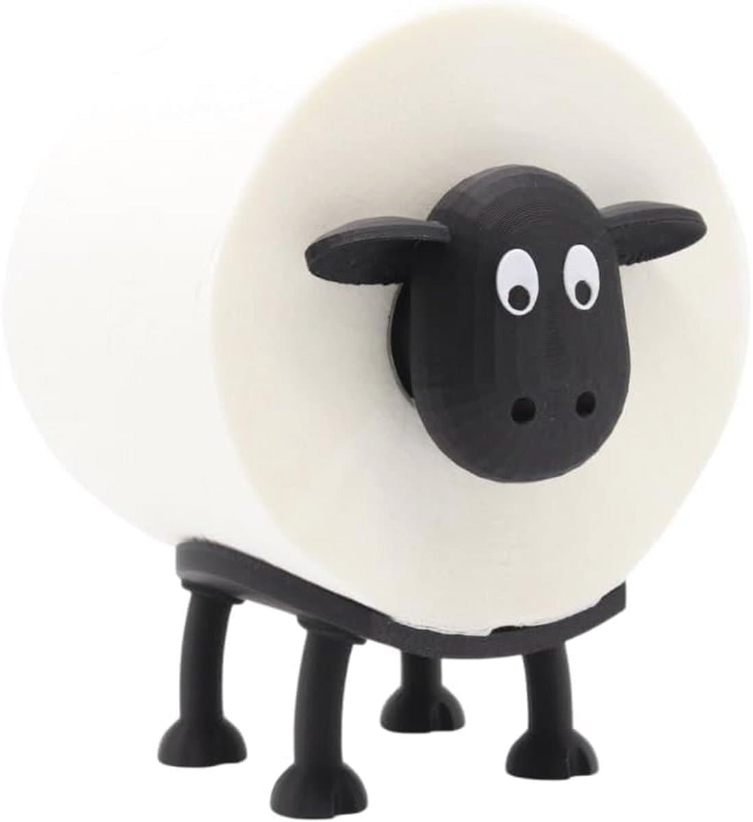 Toiletpapierhouder Schaap voor 38 en 42 mm Rollen - Creatief en Functioneel