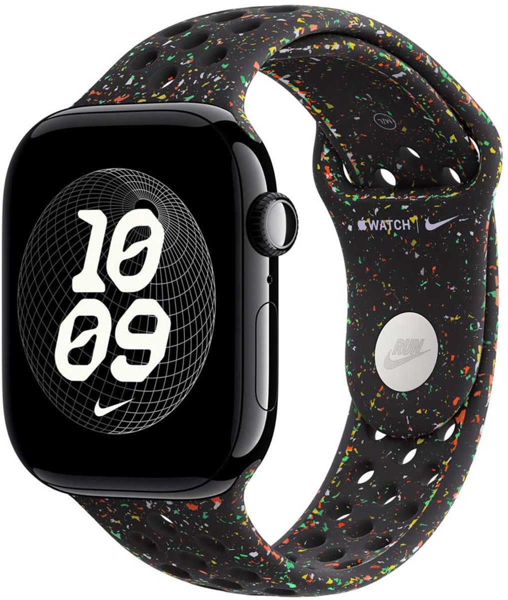 Apple Sport Band voor de Apple Watch Series 1 - 9 / SE (38/40/41 mm) - Maat S/M - Midnight Black