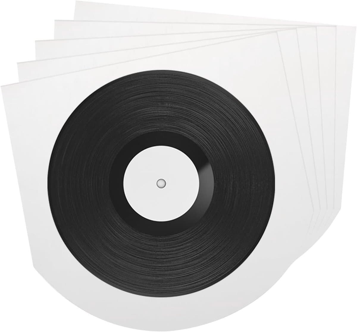 Allecta - Vinyl Buitenhoezen 50 stuks 18 x 17 cm voor 7 inch single-LP-collecties - Helder - Vinylplaten - Beschermhoezen