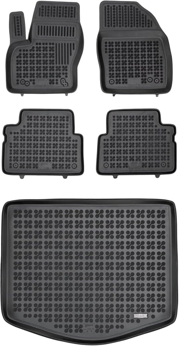 Rubberen Automat Looploper & Kofferbakmat Set voor Ford C-Max I (2003-2010)