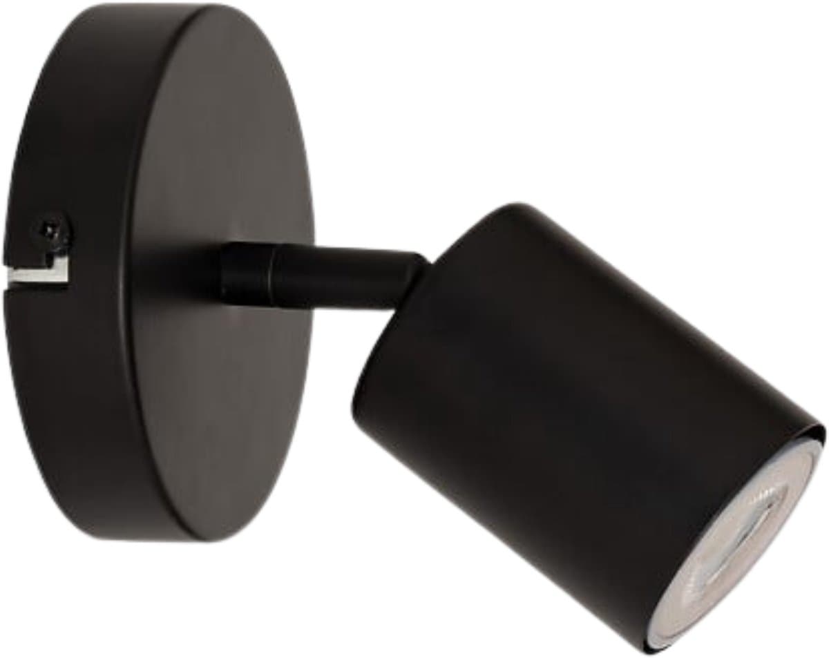 Atmosphera Vico Wandlamp - Zwart Metaal, 10 cm