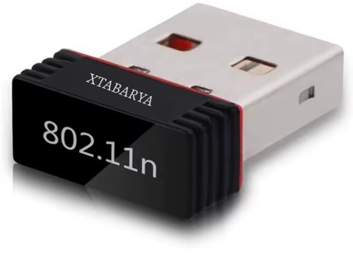 Draadloze USB WiFi-adapter – 300 Mbps, 2.4 GHz, USB 2.0, plug & play – ideaal voor PC, desktop of laptop