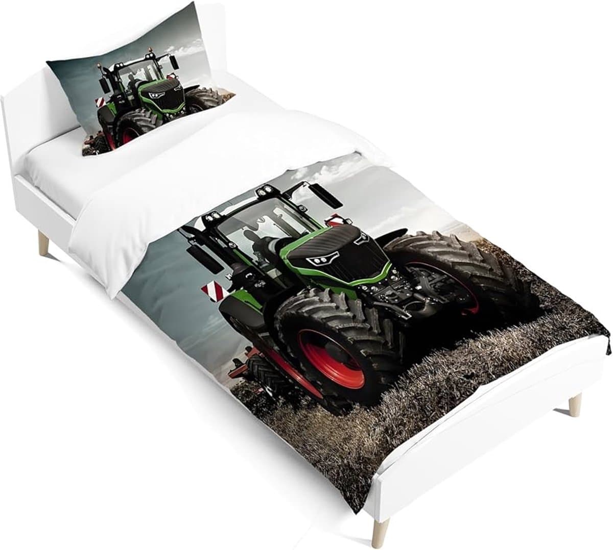 Tractor-beddengoedset voor kinderen - 1 stuk - microvezel - 140 x 200 cm