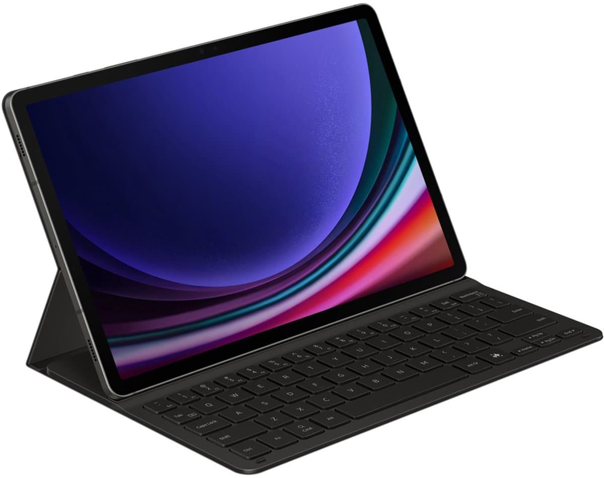 Samsung Galaxy Tab S9/S9 FE/S10 FE/S10 Lite Slim Toetsenbord Hoes QWERTY Zwart