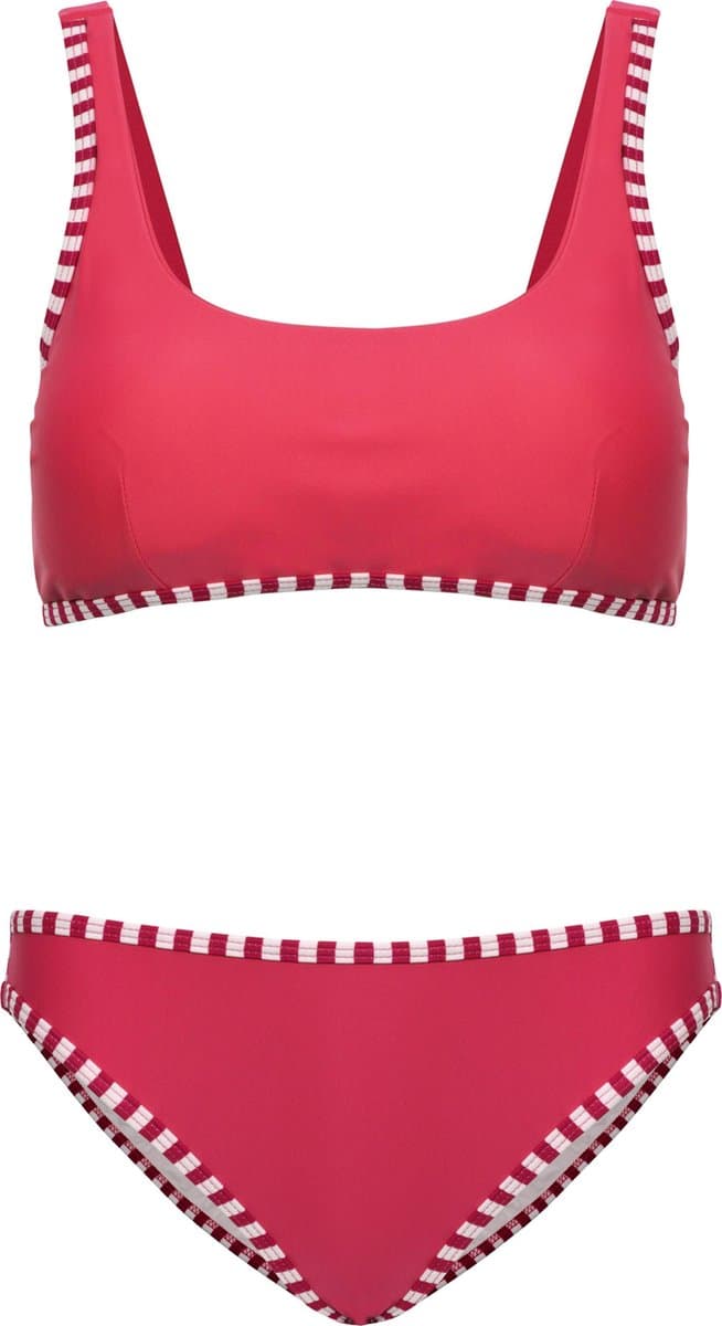 Bikini classic style - Rood strepen 128-134