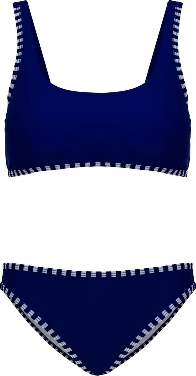 Bikini classic style - Navy strepen 128-134