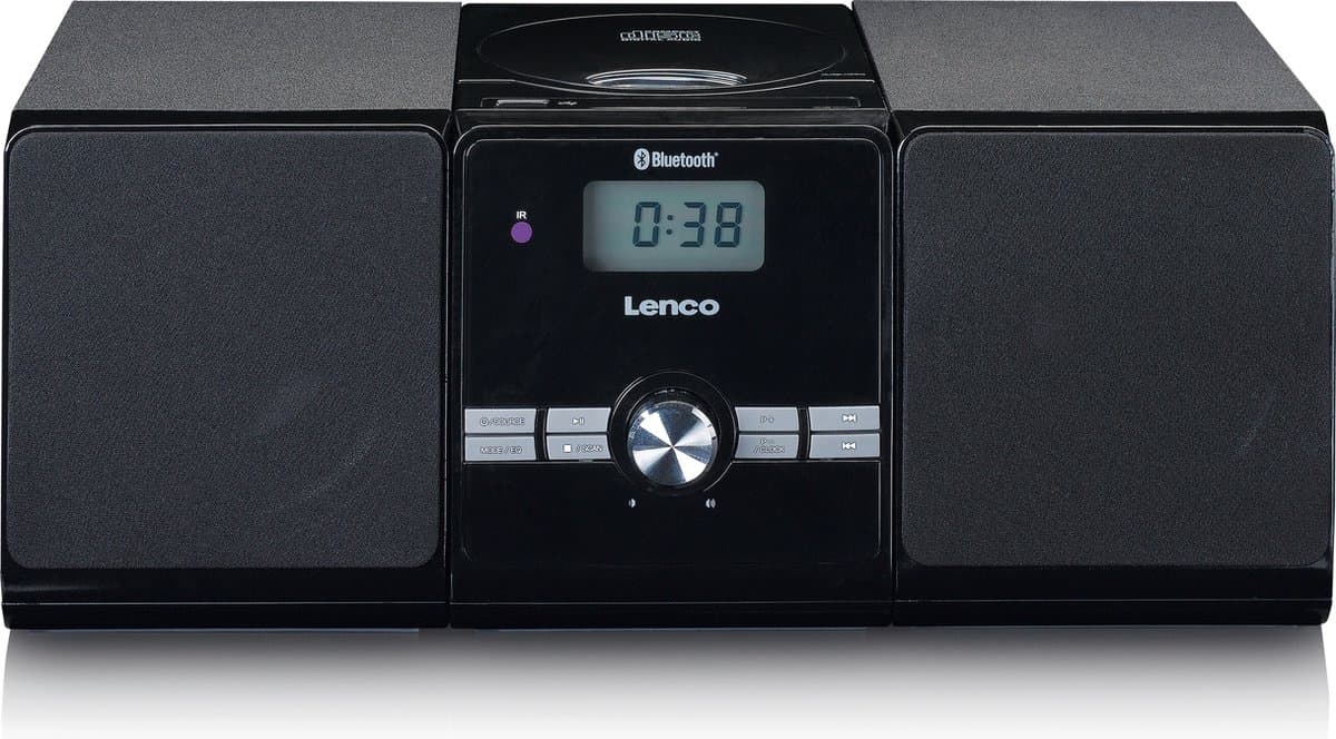 Lenco MC-030 - Stereoset met Radio - Bluetooth- USB en AUX-ingang - Zwart