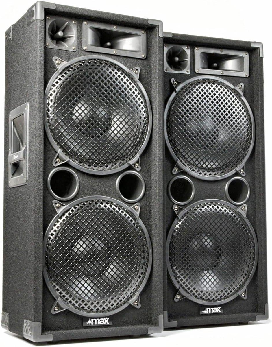 Krachtige 2800W Disco Luidsprekerset 2x 12 inch Passieve Party Boxen