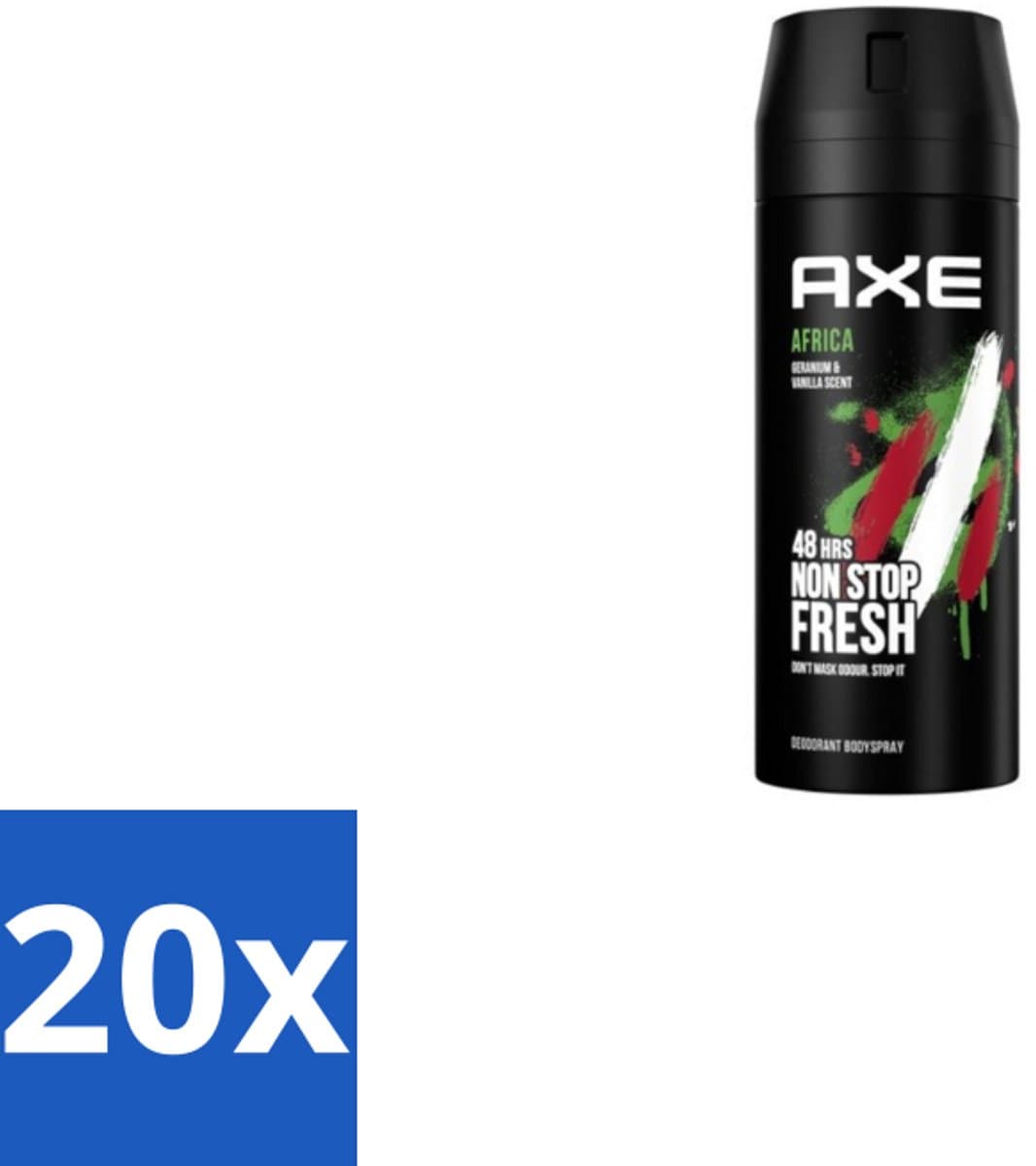 Axe – Deodorant Spray – Africa – 150 ml - Bulkverpakking - 20 stuks