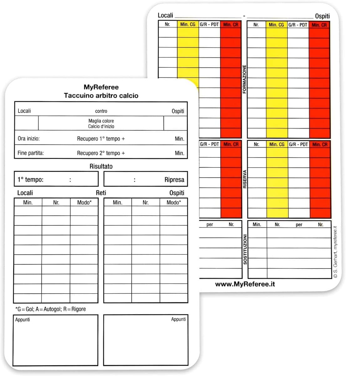 Voetbal scheidsrechter notitieboek 100 stuks