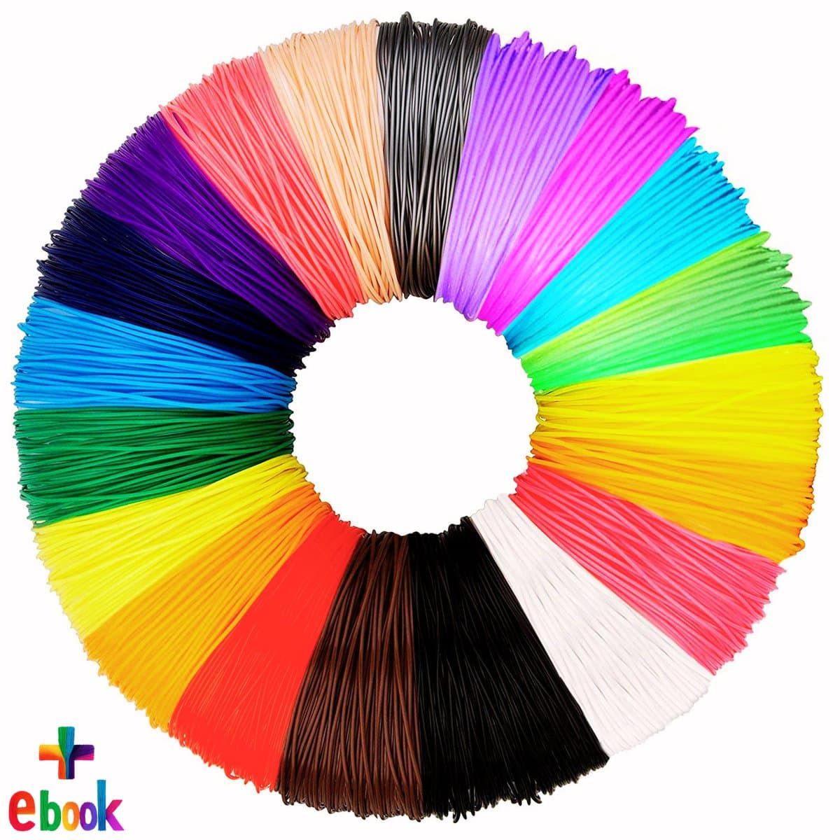 BLU 3D Pen Filament - 100 Meter in 20 Kleuren - Navulling - PLA filament 20x5m