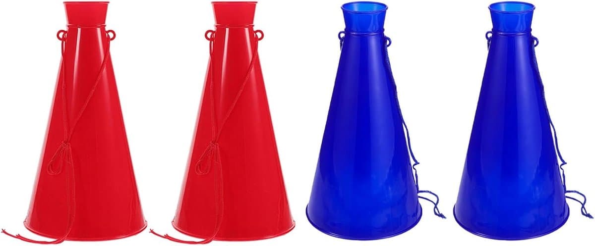 Juichende Megafoons - Feest Luidsprekers - Sportevenementen Aanmoedigen - Waterdicht Materiaal - 23 x 13 x 13 cm - Diverse Kleuren
