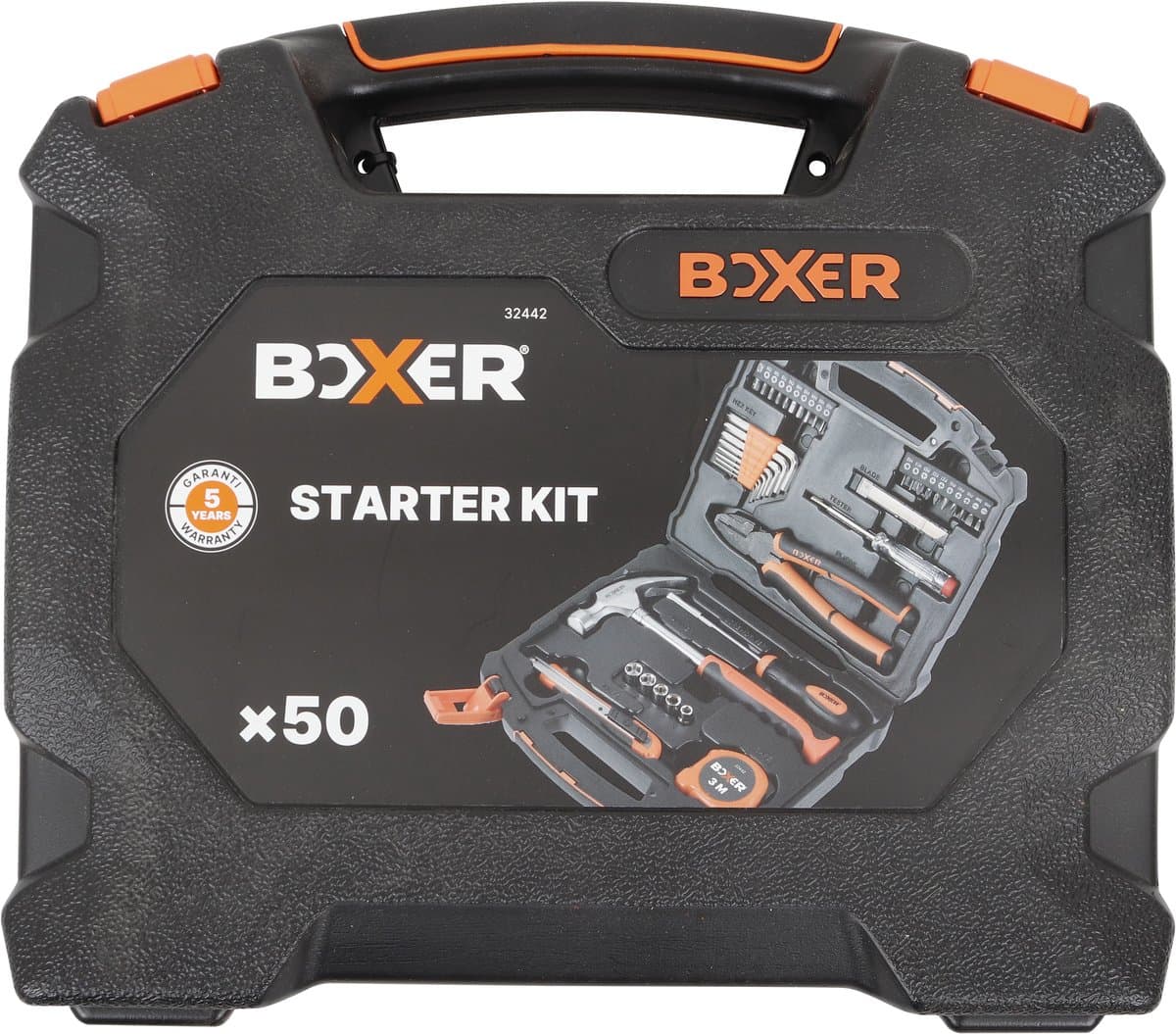 Boxer® 50-Delige gereedschapsset in koffer - Toolbox - Gereedschapskoffer Gevuld - Gereedschapskist - Schroevendraaierset - Aluminium - Handgereedschap - Basisgereedschap - Cadeau voor mannen - Housewarming Cadeau