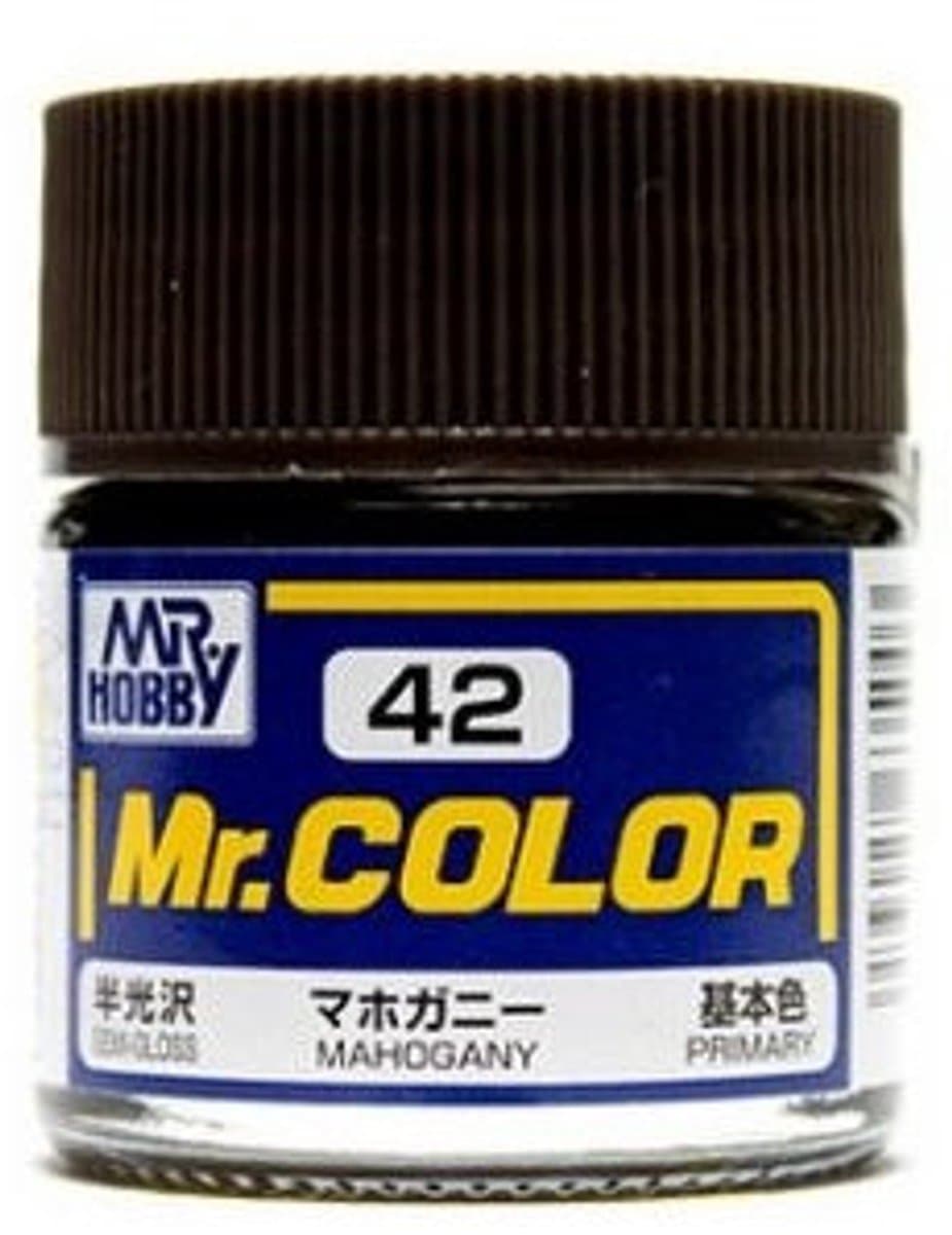 Gunze Mr. Hobby C-042 - Mr. Color 10 ml Mahogany - Lacquer Modelbouwverf