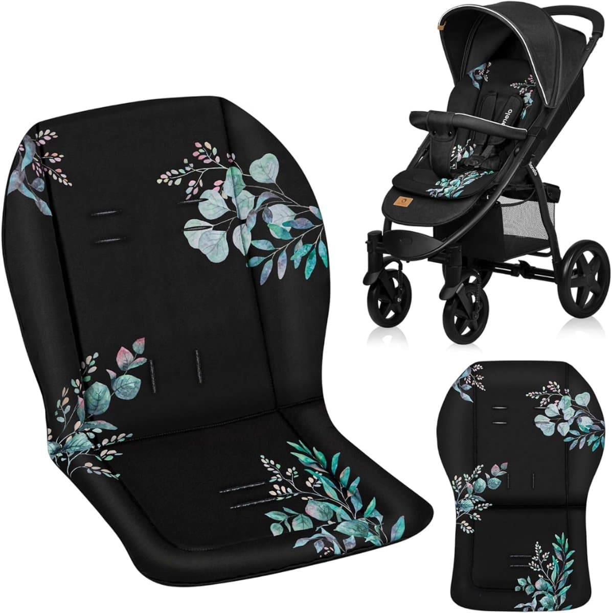 MMM® Buggy Inlegkussens - Guggy Inleg - Buggy's - Zwart - 48cm x 72cm x 1cm