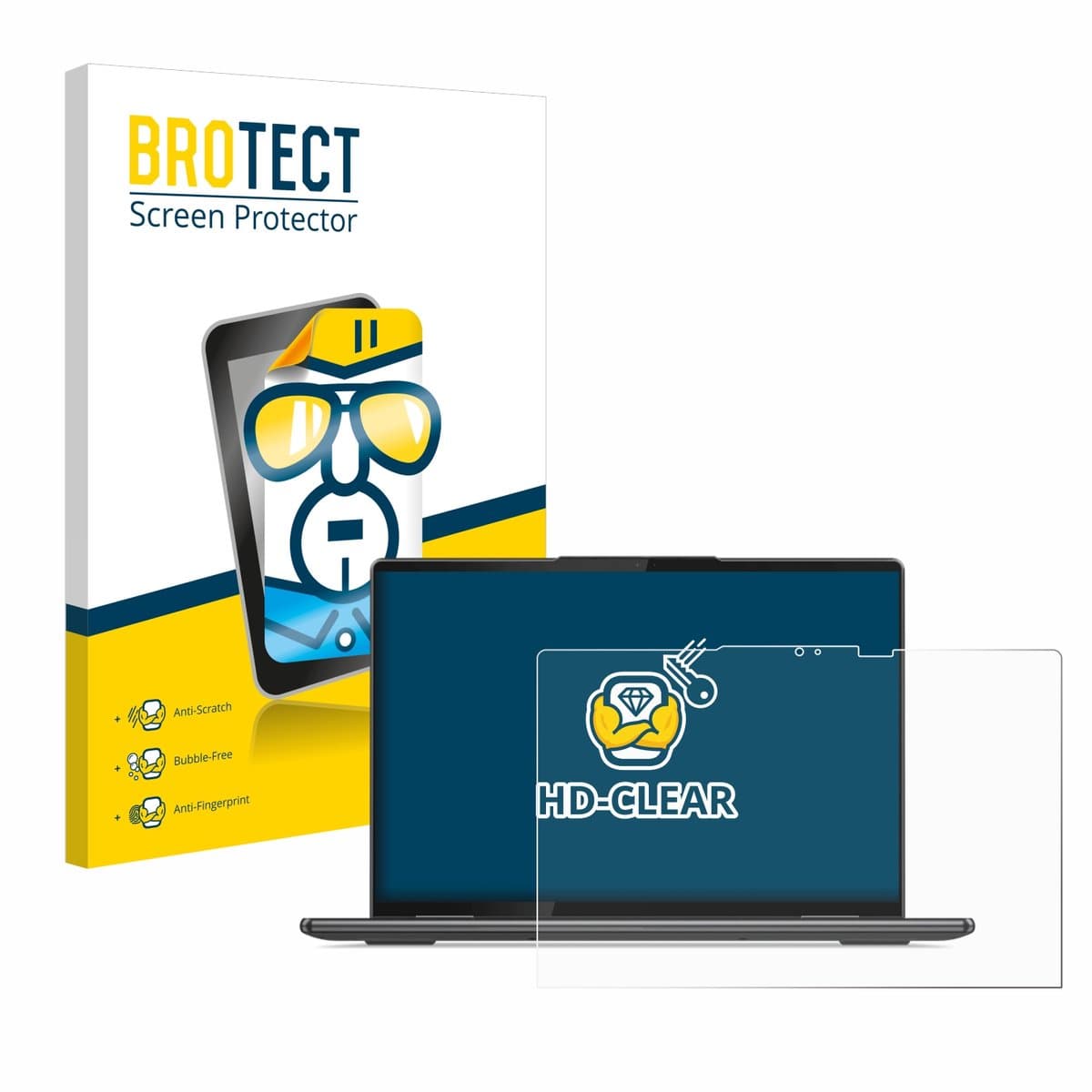BROTECT - Screenprotector voor Lenovo Yoga 7 Gen 7 14" 16:10 - Folie Beschermfolie transparant