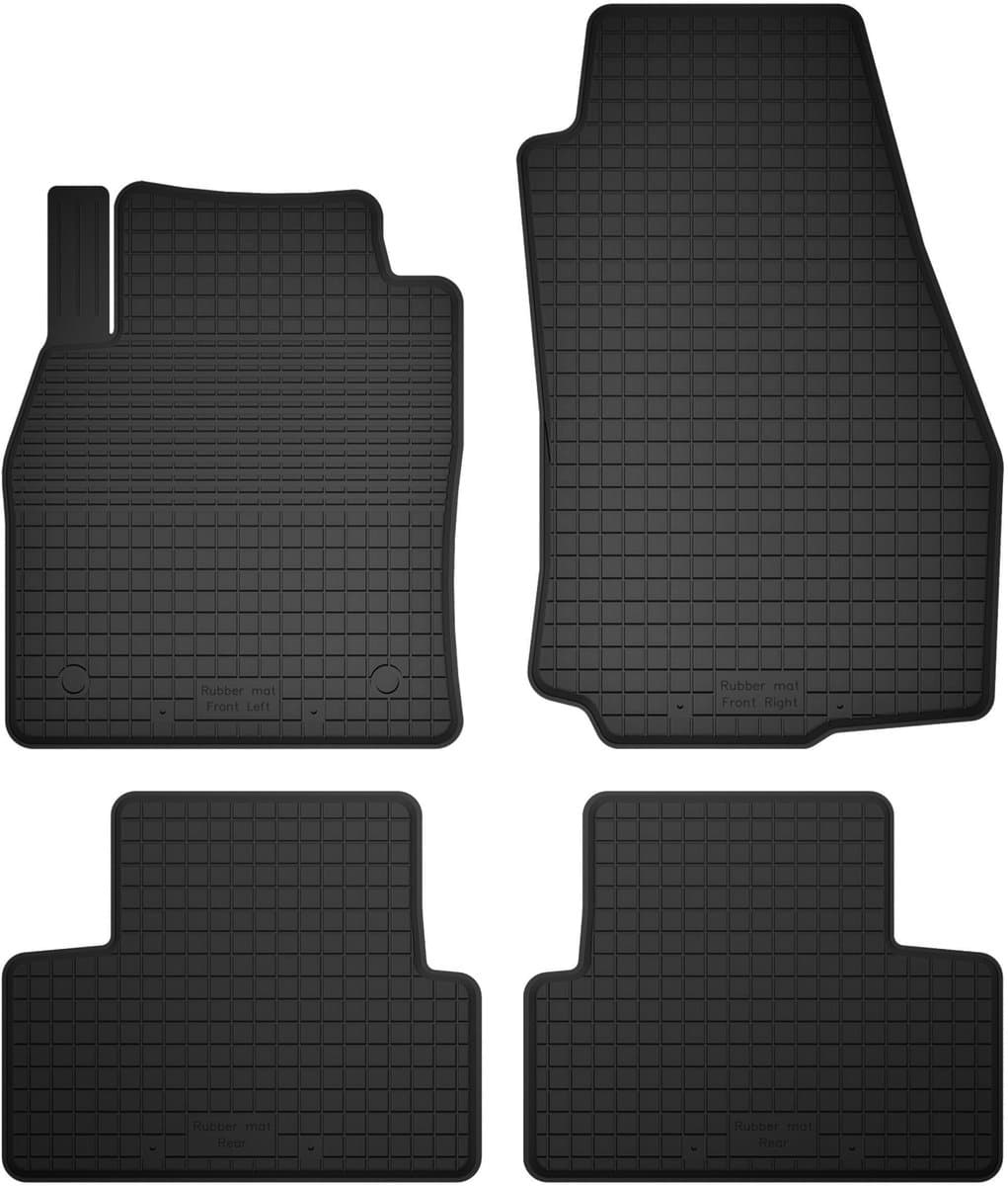 Wielganizator BasicProtect Serie - Rubber Auto Matten - Volvo C70 II - 1,5 cm Rand - Antislip