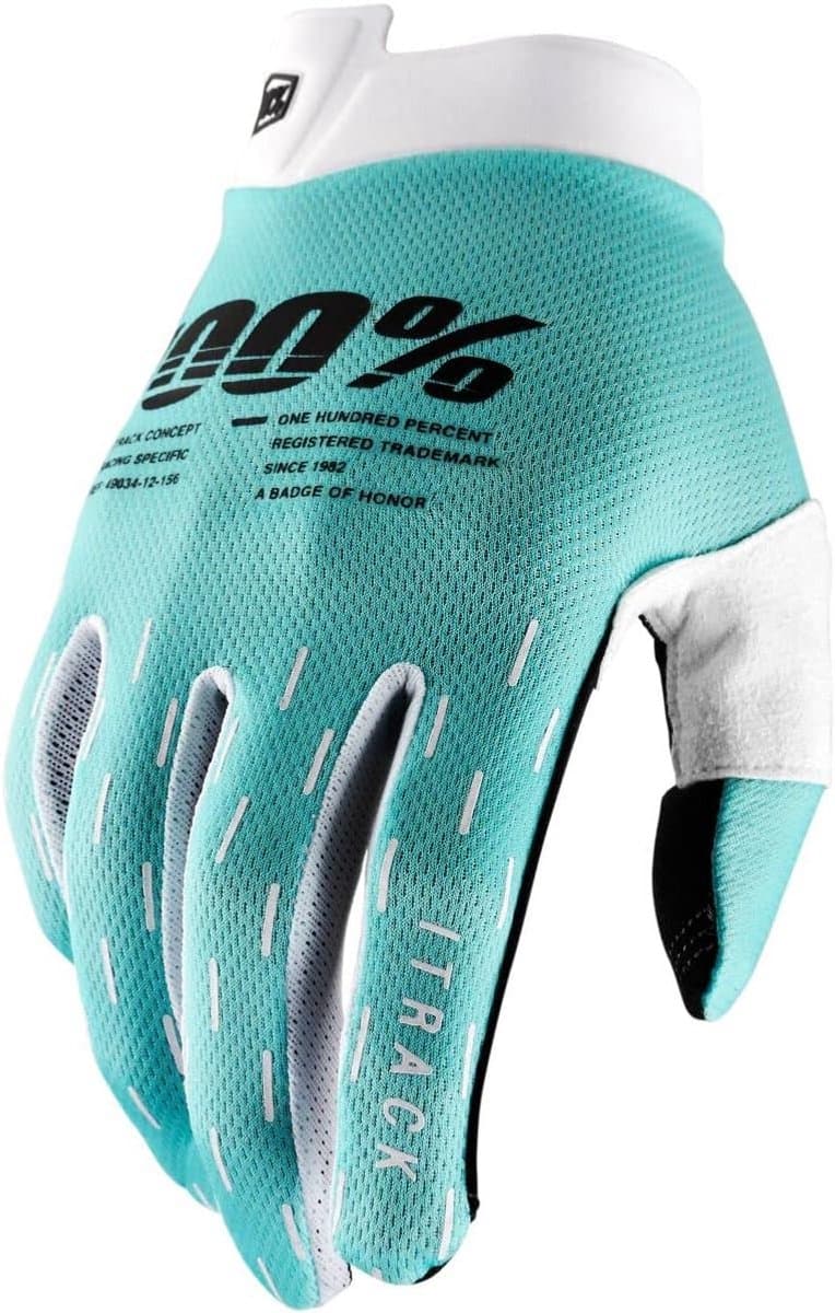 Unisex Handschoenen Aqua Turquoise Wit Maat S Fietsen en Outdoor Activiteiten