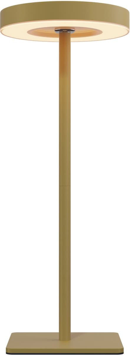 Nook - Oplaadbare tafellamp - Goud - Draadloos - LED & 3 lichtstanden - Bureaulamp of nachtlampje