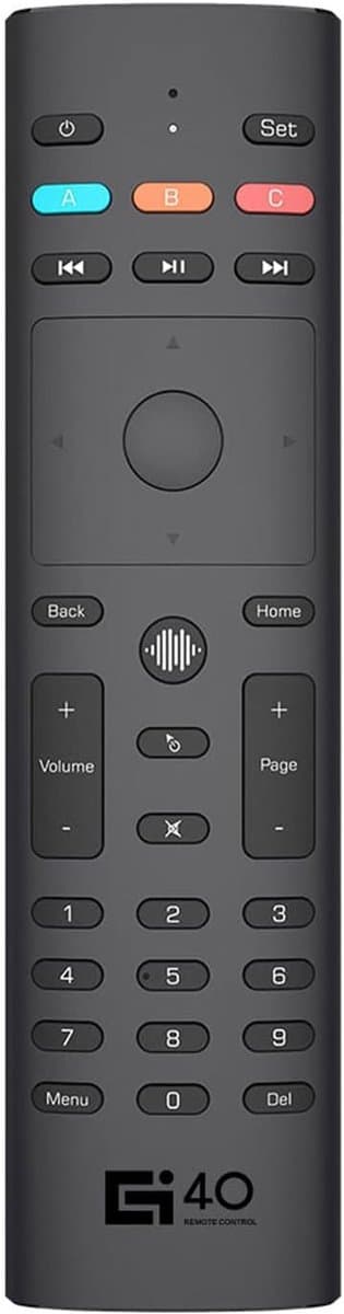 Universele Afstandsbediening - Lucht Muis - Smart Home Bediening - 4-in-1 Functies - 19x6x2 cm - Zwart