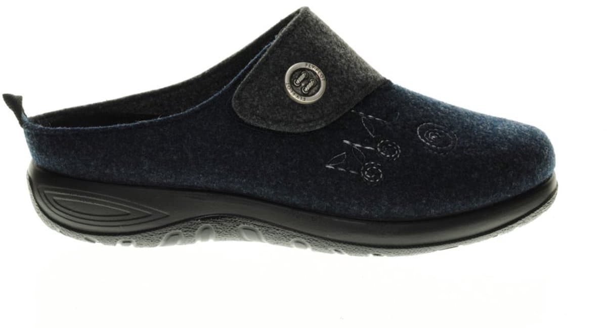 Fly Flot Blauw Vilt Muil maat 35