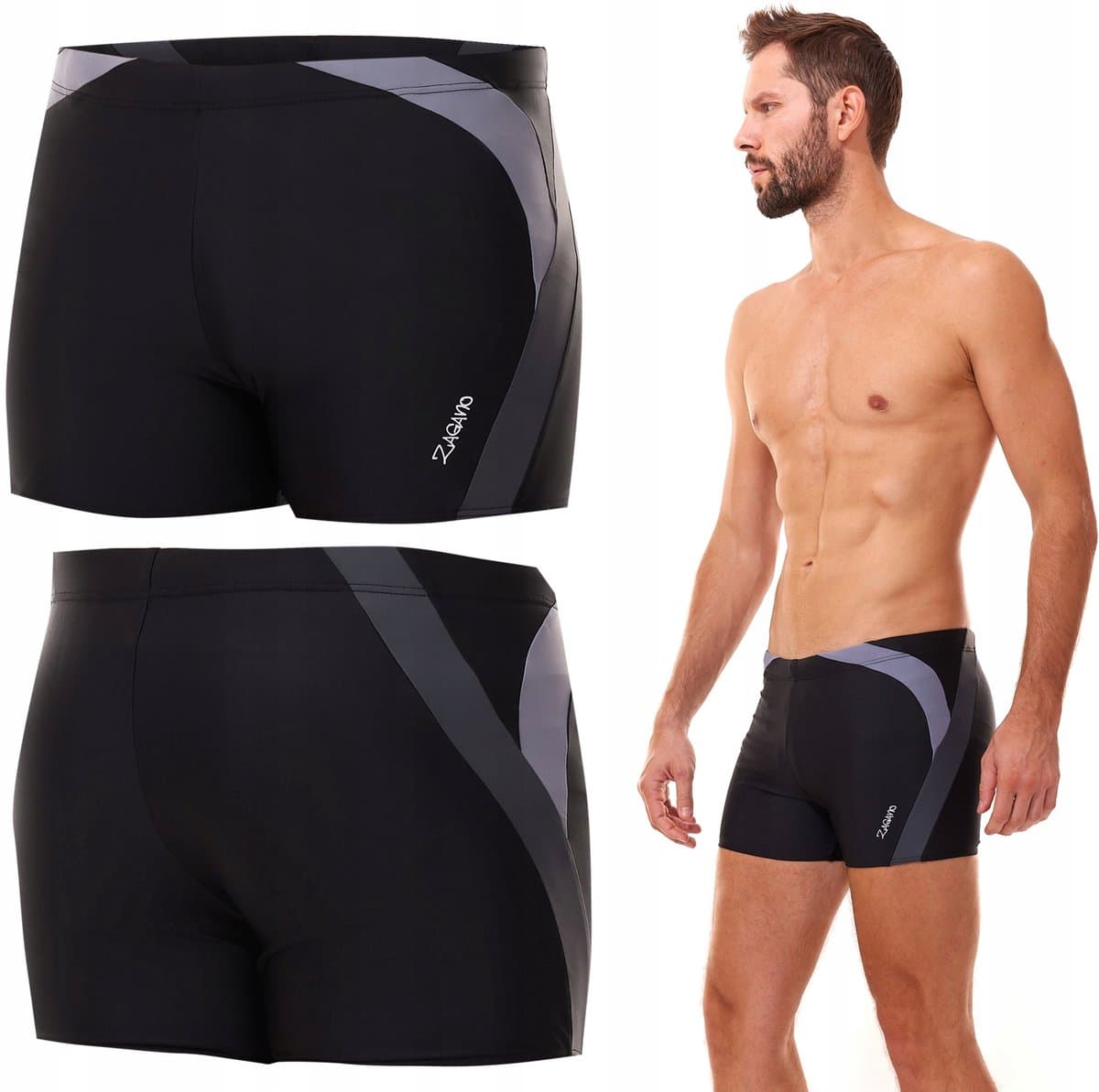 ZAGANO - Zwembroek heren - Maat L - Sneldrogende - Sport Zwembroek - Strandshort heren