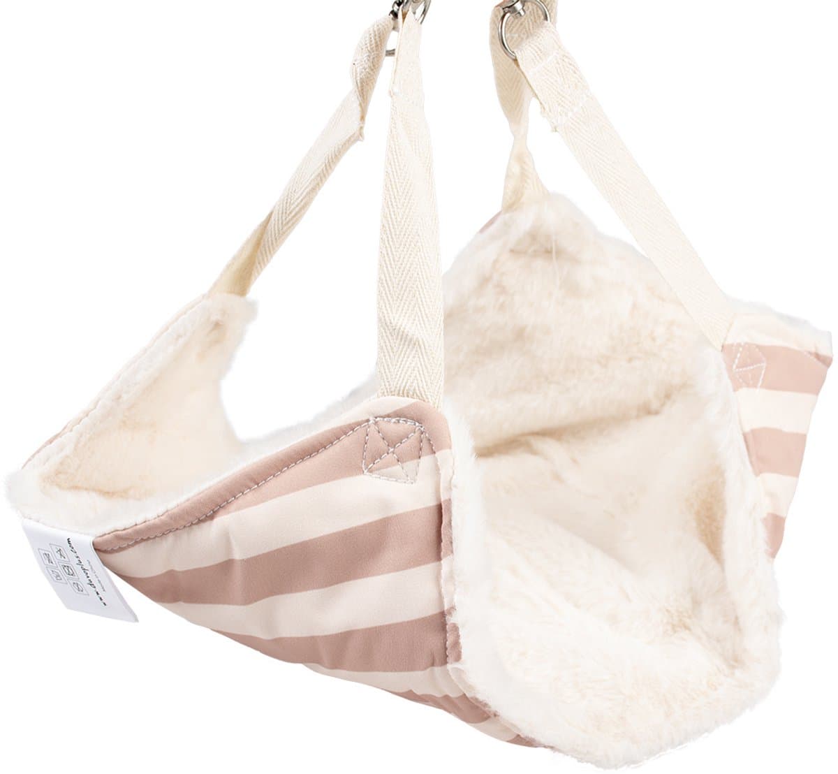 Duvoplus - Hok - Knaagdier - Striped Hangmat Pluche 42x30x2cm Meerkleurig - 1st